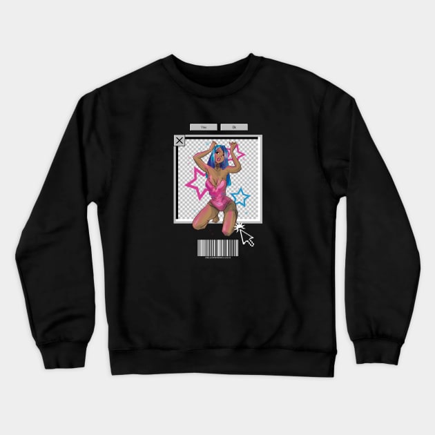 Gyaru Japanese Subculture Crewneck Sweatshirt by Milochka